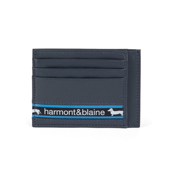 harmon&blaine Card case Lucky wallet 082 Navy blue