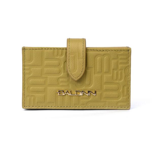 BALDININI Card case holder Monogram Wallet Green